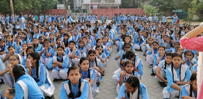 Awareness program on child security with 2200 student at government Inter college Gazipur